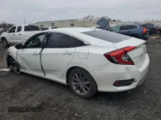 2021 Honda Civic Sedan EX with VIN 19XFC1F35ME200927, listed as a Copart auction lot 52483615 with 44,346 mi miles and Salvage Title. Bid and sale history available at carsss.com. Image 2.