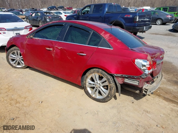 2012 Chevrolet Cruze LTZ with VIN 1G1PH5SC8C7137803, listed as a IAAI auction lot 41773255 with 136,268 mi miles. Bid and sale history available at carsss.com. Image 3.