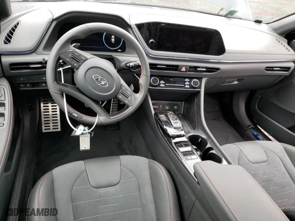 2023 Hyundai Sonata N Line with VIN KMHL14JC6PA260932, listed as a Copart auction lot 43610373 with 1,833 mi miles and Salvage Title. Bid and sale history available at carsss.com. Image 8.