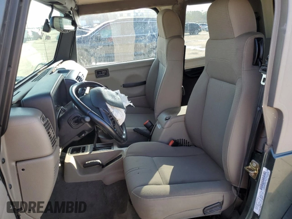 2003 Jeep Wrangler Sahara with VIN 1J4FA59S93P376775, listed as a Copart auction lot 53979415 with 93,995 mi miles and Salvage title. Bid and sale history available at DreamBid. Image 7.