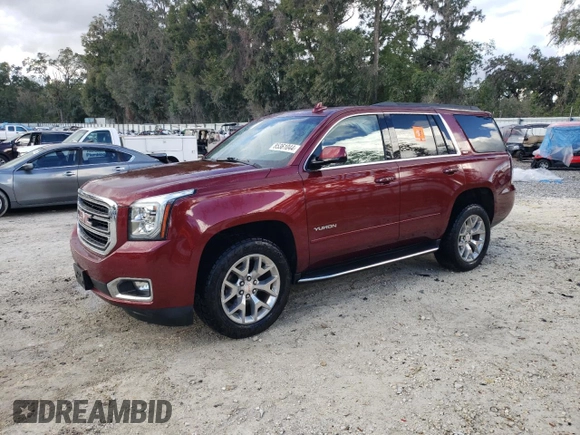 2019 GMC Yukon SLT Standard Edition with VIN 1GKS2DKC2KR363548, listed as a Copart auction lot 85361044 with 50,305 mi miles and Salvage Title. Bid and sale history available at carsss.com. Image 1.