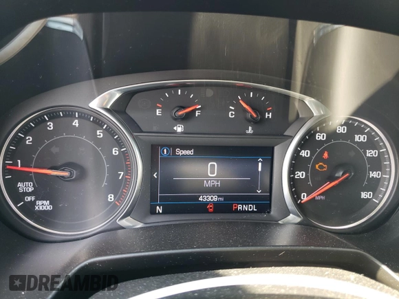 2020 Chevrolet Blazer LT with VIN 3GNKBCR42LS712590, listed as a Copart auction lot 60539095 with 43,309 mi miles and Salvage title. Bid and sale history available at DreamBid. Image 9.