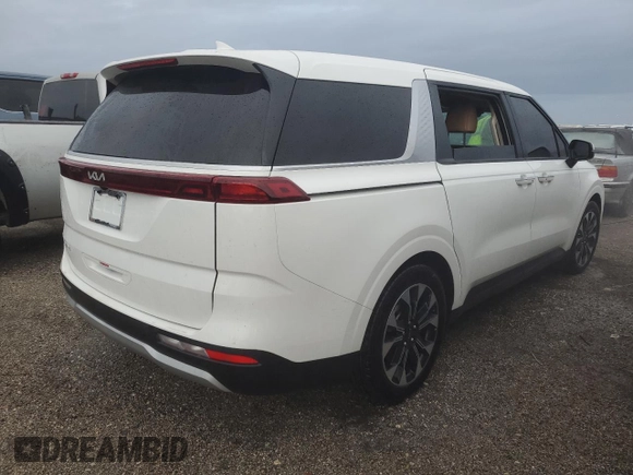 2024 Kia Carnival EX with VIN KNDNC5H32R6422113, listed as a Copart auction lot 75489544 with 0 mi miles and Non Repairable. Bid and sale history available at carsss.com. Image 3.
