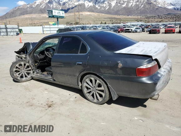 2002 Acura TL with VIN 19UUA56652A006625, listed as a Copart auction lot 50344055 with 0 mi miles and Salvage Title. Bid and sale history available at carsss.com. Image 2.