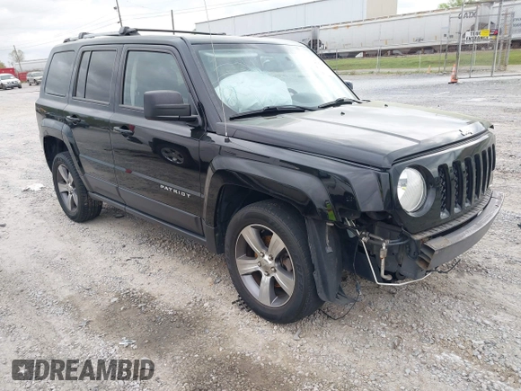2017 Jeep Patriot High Altitude with VIN 1C4NJRFBXHD196064, listed as a IAAI auction lot 41912803 with 145,823 mi miles. Bid and sale history available at carsss.com. Image 1.