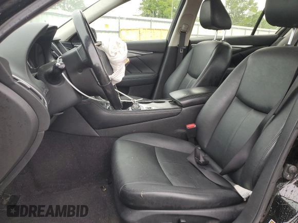 2015 Infiniti Q50 Premium with VIN JN1BV7AP9FM339066, listed as a Copart auction lot 61464355 with 168,471 mi miles and Salvage title. Bid and sale history available at DreamBid. Image 7.