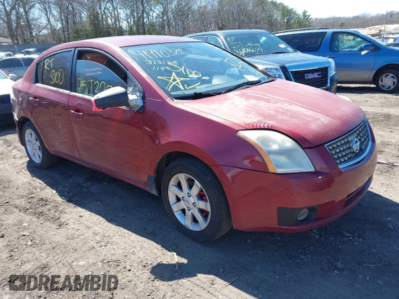 2007 Nissan Sentra 2.0 with VIN 3N1AB61E67L641875, listed as a IAAI auction lot 41910326 with 200,396 mi miles and . Bid and sale history available at DreamBid. Image 1.