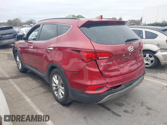 2017 Hyundai Santa Fe Sport 2.0T with VIN 5XYZU4LA9HG406663, listed as a IAAI auction lot 40908199 with 140,696 mi miles. Bid and sale history available at carsss.com. Image 3.