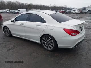 2018 Mercedes-Benz CLA 250 with VIN WDDSJ4GB9JN595199, listed as a IAAI auction lot 41532648 with 58,581 mi miles and . Bid and sale history available at DreamBid. Image 3.