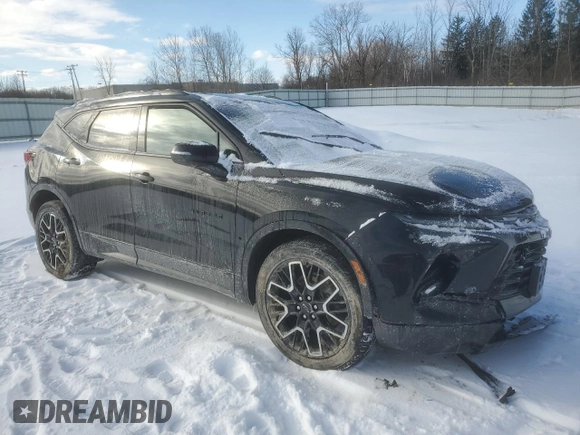 2024 Chevrolet Blazer RS with VIN 3GNKBKRS4RS181104, listed as a Copart auction lot 44614225 with 10,494 mi miles and Salvage title. Bid and sale history available at DreamBid. Image 4.