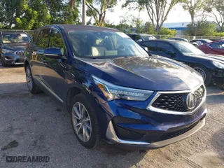 2020 Acura RDX w/Technology Pkg with VIN 5J8TC1H54LL002493, listed as a IAAI auction lot 40520274 with 42,183 mi miles. Bid and sale history available at carsss.com. Image 1.