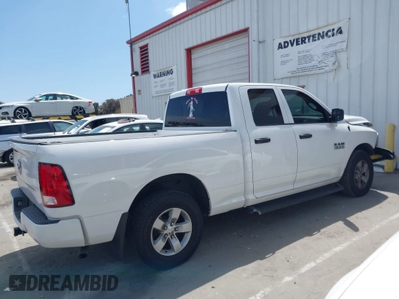 2018 Ram 1500 Tradesman with VIN 1C6RR6FG8JS166266, listed as a IAAI auction lot 42128397 with 76,106 mi miles and . Bid and sale history available at DreamBid. Image 13.