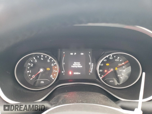 2021 Jeep Compass Freedom with VIN 3C4NJDAB3MT545189, listed as a Copart auction lot 45540474 with 32,563 mi miles and Salvage Title. Bid and sale history available at carsss.com. Image 9.