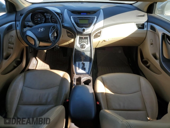2011 Hyundai Elantra Limited with VIN 5NPDH4AE9BH028414, listed as a Copart auction lot 87809005 with 160,822 mi miles and Salvage title. Bid and sale history available at DreamBid. Image 8.