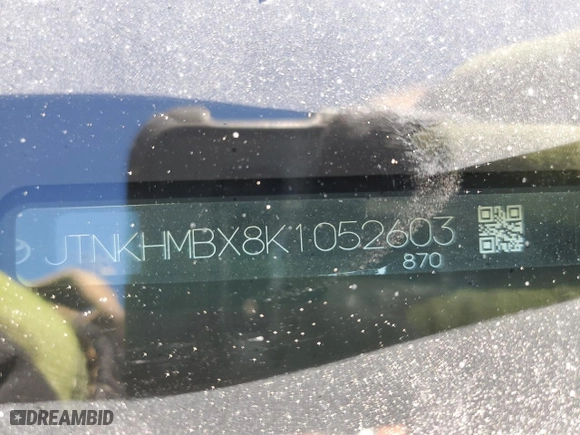 2019 Toyota C-HR XLE with VIN JTNKHMBX8K1052603, listed as a Copart auction lot 47688945 with 48,790 mi miles and Salvage Title. Bid and sale history available at carsss.com. Image 12.
