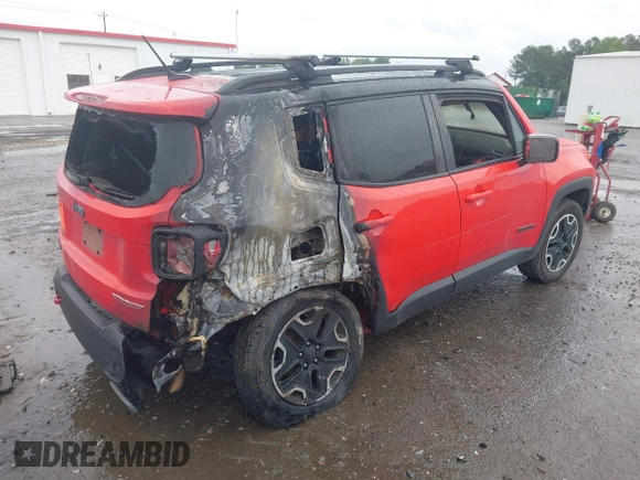 2016 Jeep Renegade Trailhawk with VIN ZACCJBCT8GPD71956, listed as a IAAI auction lot 42244660 with Not provided miles and . Bid and sale history available at DreamBid. Image 4.