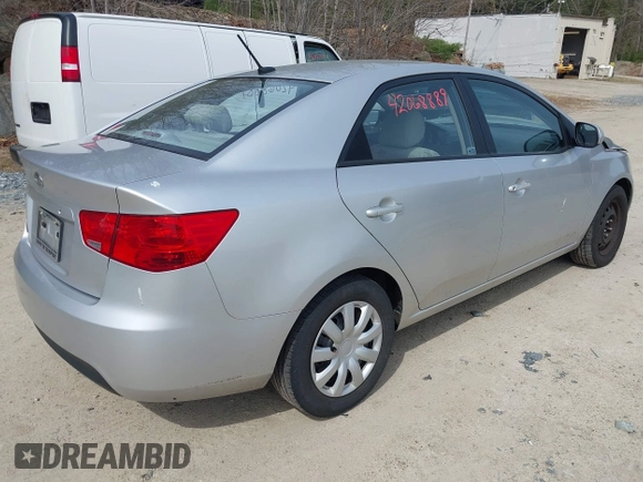 2010 Kia Forte LX with VIN KNAFT4A22A5108680, listed as a IAAI auction lot 42068889 with 77,329 mi miles. Bid and sale history available at carsss.com. Image 4.