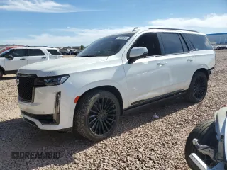 2022 Cadillac Escalade Sport Platinum with VIN 1GYS4GKL8NR129095, listed as a Copart auction lot 44631925 with 44,085 mi miles and Salvage title. Bid and sale history available at DreamBid. Image 1.