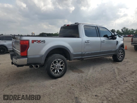 2021 Ford Super Duty F-250 SRW XL with VIN 1FT8W2BT8MEC78349, listed as a Copart auction lot 55433335 with 0 mi miles and Salvage Title. Bid and sale history available at carsss.com. Image 3.