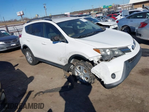 2013 Toyota RAV4 LE with VIN JTMZFREV5D5015987, listed as a IAAI auction lot 41406133 with 188,411 mi miles. Bid and sale history available at carsss.com. Image 1.