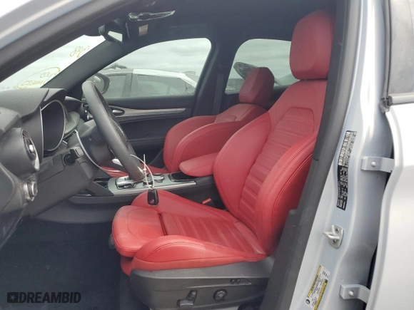 2024 Alfa Romeo Stelvio Veloce with VIN ZASPAKBN5R7D81081, listed as a Copart auction lot 74587934 with 0 mi miles and Non Repairable. Bid and sale history available at carsss.com. Image 7.