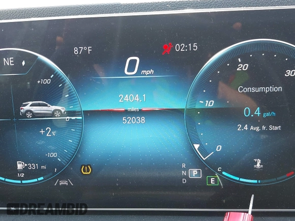 2020 Mercedes-Benz GLE 350 with VIN 4JGFB4KB2LA013188, listed as a IAAI auction lot 39476174 with 52,038 mi miles and . Bid and sale history available at DreamBid. Image 7.