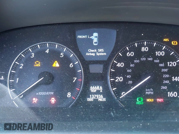 2011 Lexus LS 460 with VIN JTHCL5EF3B5009505, listed as a IAAI auction lot 41907674 with 137,936 mi miles and . Bid and sale history available at DreamBid. Image 15.