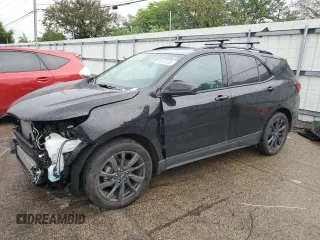 2023 Chevrolet Equinox RS with VIN 3GNAXMEG7PL196570, listed as a Copart auction lot 59103265 with 38,865 mi miles and Salvage title. Bid and sale history available at DreamBid. Image 1.