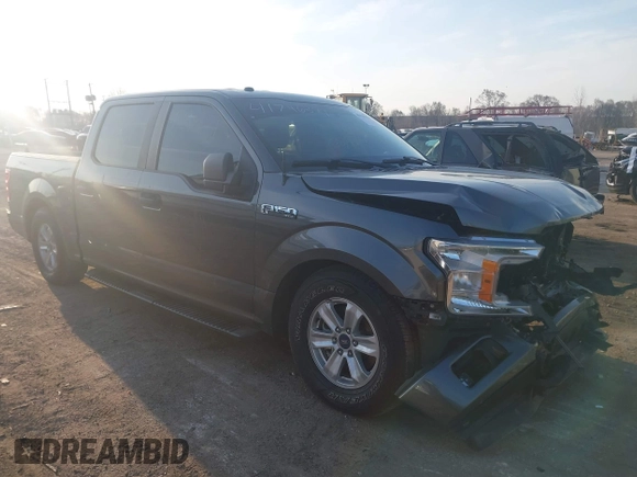 2018 Ford F-150 XL with VIN 1FTEW1E53JFD33161, listed as a IAAI auction lot 41796374 with 64,910 mi miles. Bid and sale history available at carsss.com. Image 1.