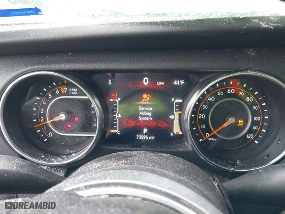 2022 Jeep Gladiator High Altitude with VIN 1C6HJTFG0NL105043, listed as a IAAI auction lot 41290790 with 73,595 mi miles. Bid and sale history available at carsss.com. Image 7.