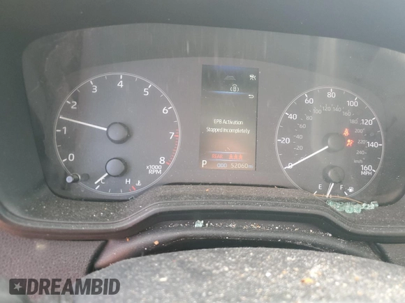 2023 Toyota Corolla LE with VIN 5YFB4MDE0PP001952, listed as a Copart auction lot 48400835 with 52,060 mi miles and Salvage Title. Bid and sale history available at DreamBid. Image 9.