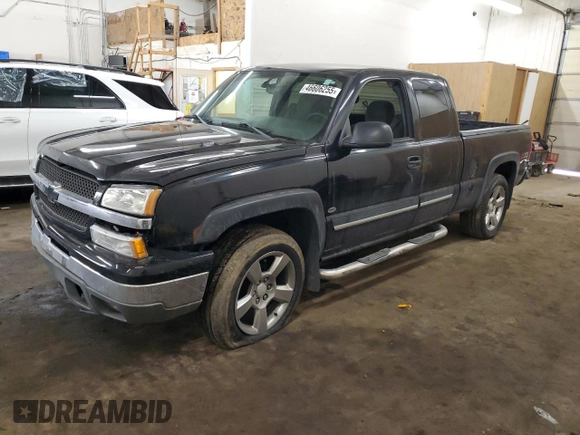 2004 Chevrolet Silverado 1500 with VIN 1GCEK19T54E367178, listed as a Copart auction lot 46606255 with 187,718 mi miles and Salvage Title. Bid and sale history available at DreamBid. Image 1.