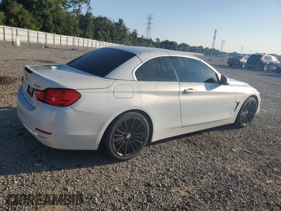 2014 BMW 4 Series 428i with VIN WBA3V7C58EP770621, listed as a Copart auction lot 72021844 with 61,475 mi miles and Salvage Title. Bid and sale history available at DreamBid. Image 3.
