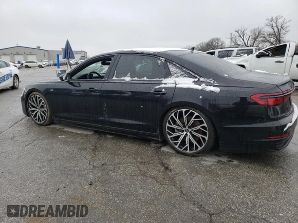 2022 Audi A8 with VIN WAULDAF88NN009542, listed as a Copart auction lot 82178363 with Not provided miles and Clean title. Bid and sale history available at DreamBid. Image 2.