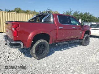 2020 Chevrolet Silverado 1500 LTZ with VIN 1GCUYGEL6LZ104384, listed as a Copart auction lot 74450304 with 76,305 mi miles and Salvage Title. Bid and sale history available at DreamBid. Image 3.