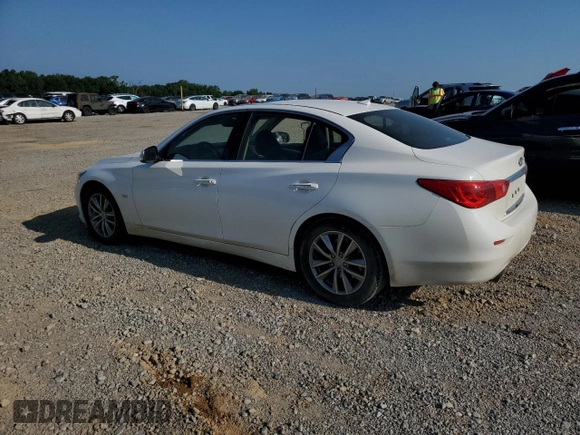 2017 Infiniti Q50 Sport with VIN JN1EV7AP7HM743063, listed as a Copart auction lot 61135995 with 47,149 mi miles and Salvage title. Bid and sale history available at DreamBid. Image 2.