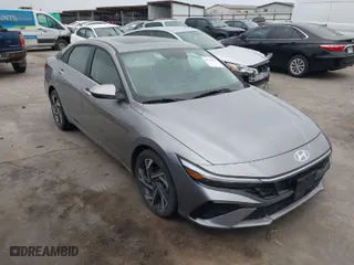 2025 Hyundai Elantra SEL Convenience with VIN KMHLS4DG2SU878316, listed as a IAAI auction lot 41943775 with 13,912 mi miles. Bid and sale history available at carsss.com. Image 1.