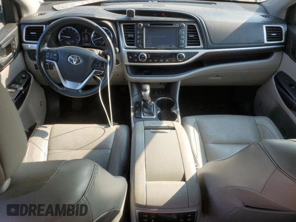2015 Toyota Highlander Limited with VIN 5TDDKRFH5FS151919, listed as a Copart auction lot 59583645 with 105,543 mi miles and Salvage title. Bid and sale history available at DreamBid. Image 8.