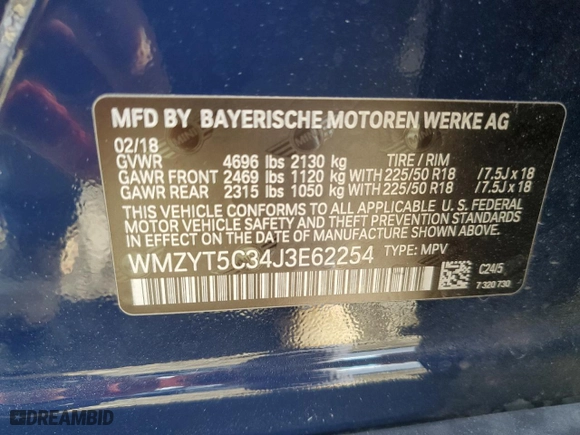 2018 MINI Countryman Cooper S with VIN WMZYT5C34J3E62254, listed as a Copart auction lot 45371305 with 25,475 mi miles and Salvage Title. Bid and sale history available at carsss.com. Image 12.