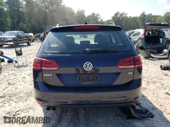 2015 Volkswagen Golf SportWagen TDI SE with VIN 3VWCA7AU5FM516698, listed as a Copart auction lot 66926603 with 55,073 mi miles. Bid and sale history available at carsss.com. Image 6.
