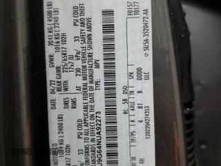2022 Ford Escape SE z VIN 1FMCU9G64NUA92273, wystawiony jako Copart lot #72925194 z przebiegiem 40 114 mil mil oraz Szkoda całkowita • Salvage title. Historia ofert i sprzedaży dostępna na DreamBid. Obrazek 16.