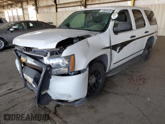 2012 Chevrolet Tahoe Commercial with VIN 1GNLC2E00CR295536, listed as a Copart auction lot 53904535 with 140,719 mi miles and Salvage title. Bid and sale history available at DreamBid. Image 1.