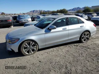2020 Mercedes-Benz C with VIN W1KWF8DB2LR596267, listed as a Copart auction lot 86908154 with 48,382 mi miles and Salvage Title. Bid and sale history available at carsss.com. Image 1.