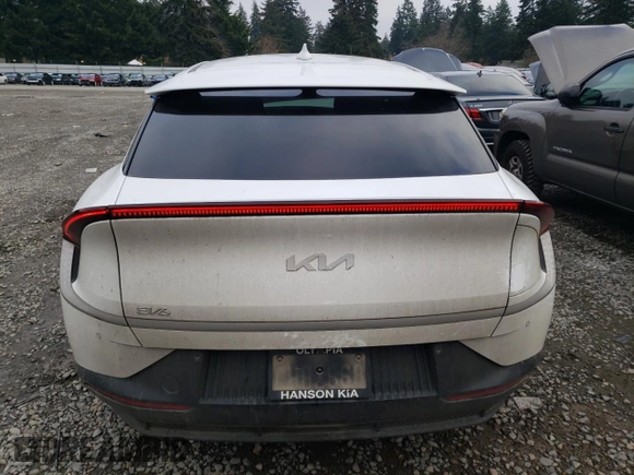 2023 Kia EV6 Wind with VIN KNDC3DLC3P5105274, listed as a Copart auction lot 88316105 with 22,145 mi miles and Salvage Title. Bid and sale history available at carsss.com. Image 6.
