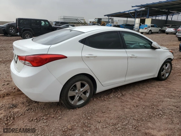 2013 Hyundai Elantra Limited PZEV with VIN 5NPDH4AE4DH454921, listed as a Copart auction lot 49145025 with 81,874 mi miles and Salvage Title. Bid and sale history available at carsss.com. Image 3.