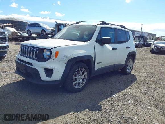 2020 Jeep Renegade Sport with VIN ZACNJAAB7LPL12899, listed as a IAAI auction lot 41227832 with 46,698 mi miles and . Bid and sale history available at carsss.com. Image 17.