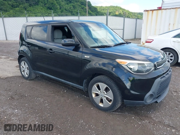 2014 Kia Soul with VIN KNDJN2A21E7743461, listed as a IAAI auction lot 39578941 with 35,724 mi miles. Bid and sale history available at carsss.com. Image 1.