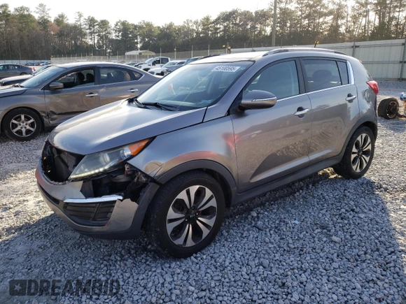 2011 Kia Sportage SX with VIN KNDPC3A63B7164430, listed as a Copart auction lot 45100595 with 151,075 mi miles and Salvage title. Bid and sale history available at DreamBid. Image 1.