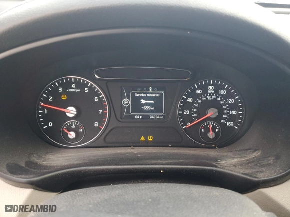 2017 Kia Sorento L with VIN 5XYPG4A36HG277316, listed as a Copart auction lot 87172864 with 74,234 mi miles and Salvage Title. Bid and sale history available at carsss.com. Image 9.