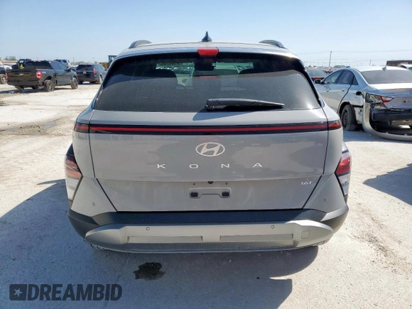 2024 Hyundai Kona Limited with VIN KM8HE3A32RU090154, listed as a Copart auction lot 52388295 with 4,184 mi miles and Salvage Title. Bid and sale history available at carsss.com. Image 6.